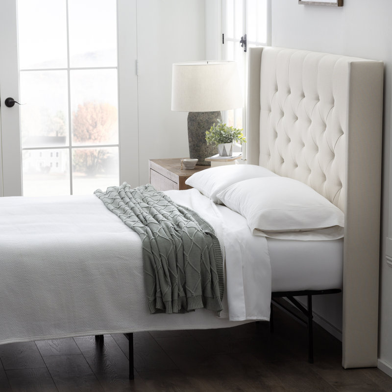 Greyleigh™ Sutton Wingback Upholstered Headboard & Reviews Wayfair